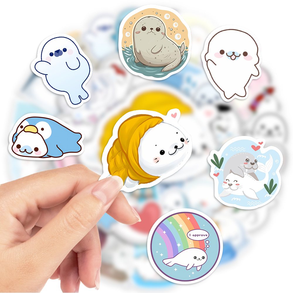 Kids Toys Laptop - 10/25/50 buah Kawaii lucu kartun segel