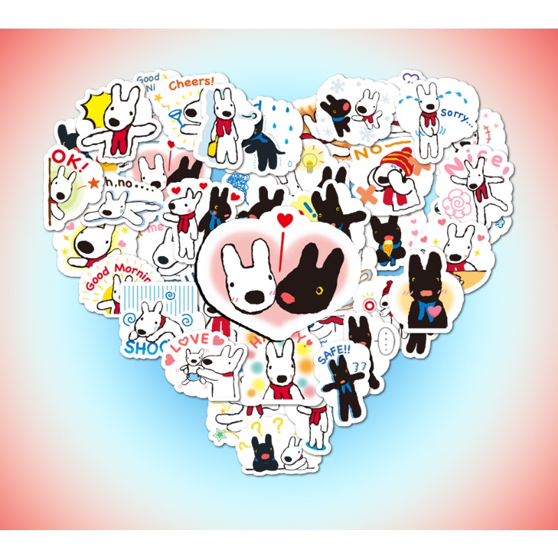 Kids Toys Laptop - 40 Buah Stiker Gaya Gaspard Et