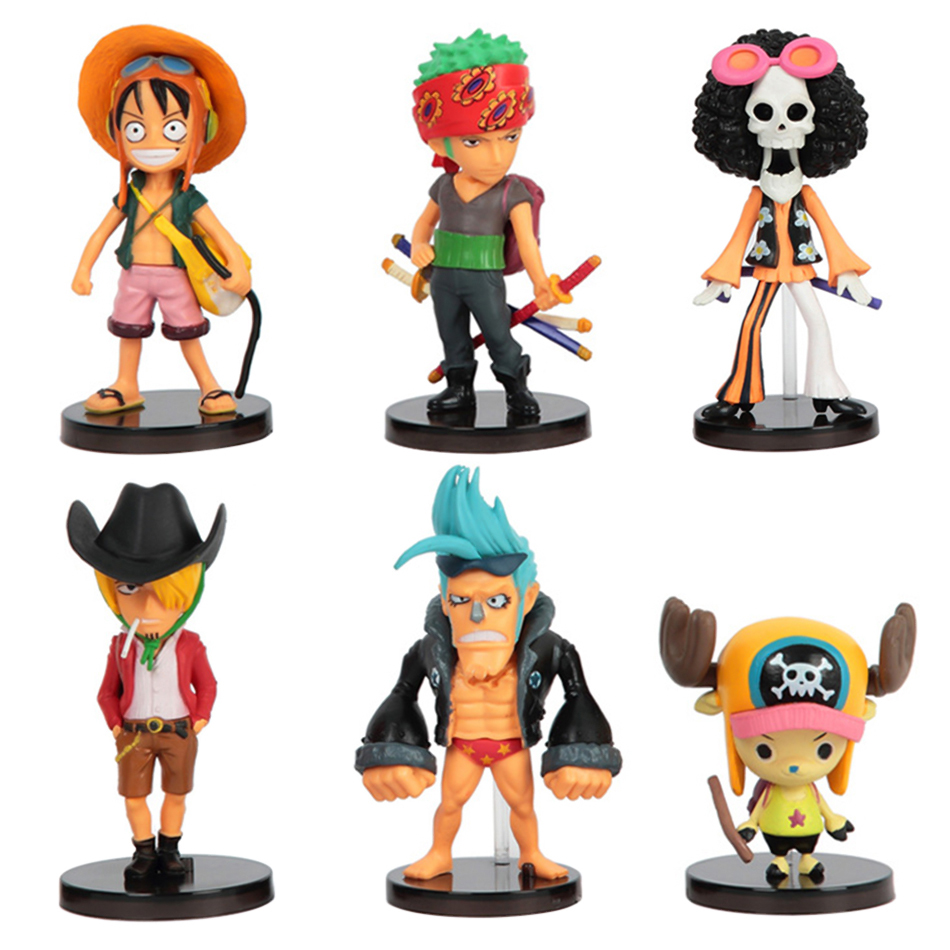 Kids Toys Japan - 6 buah/set Anime One Piece Figure