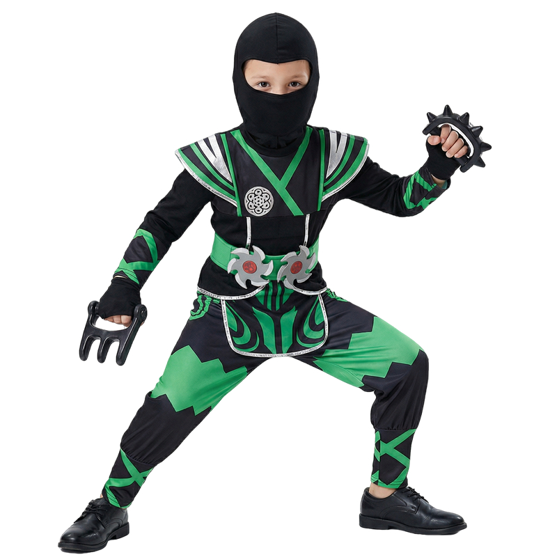 Kids Toys Japan - Kostum Ninja Hijau untuk Anak-anak dengan