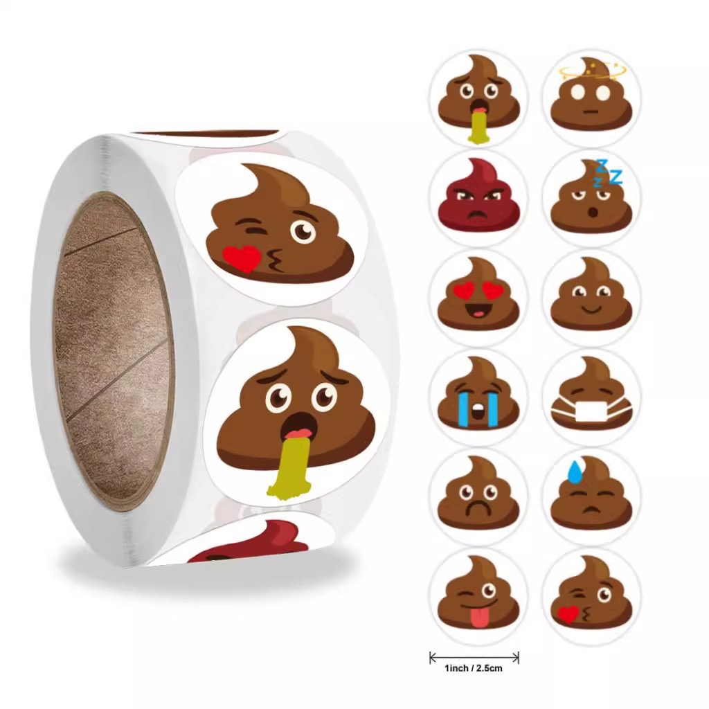 Kids Toys Laptop - 100-500 Buah Stiker Meme Prank Kartun