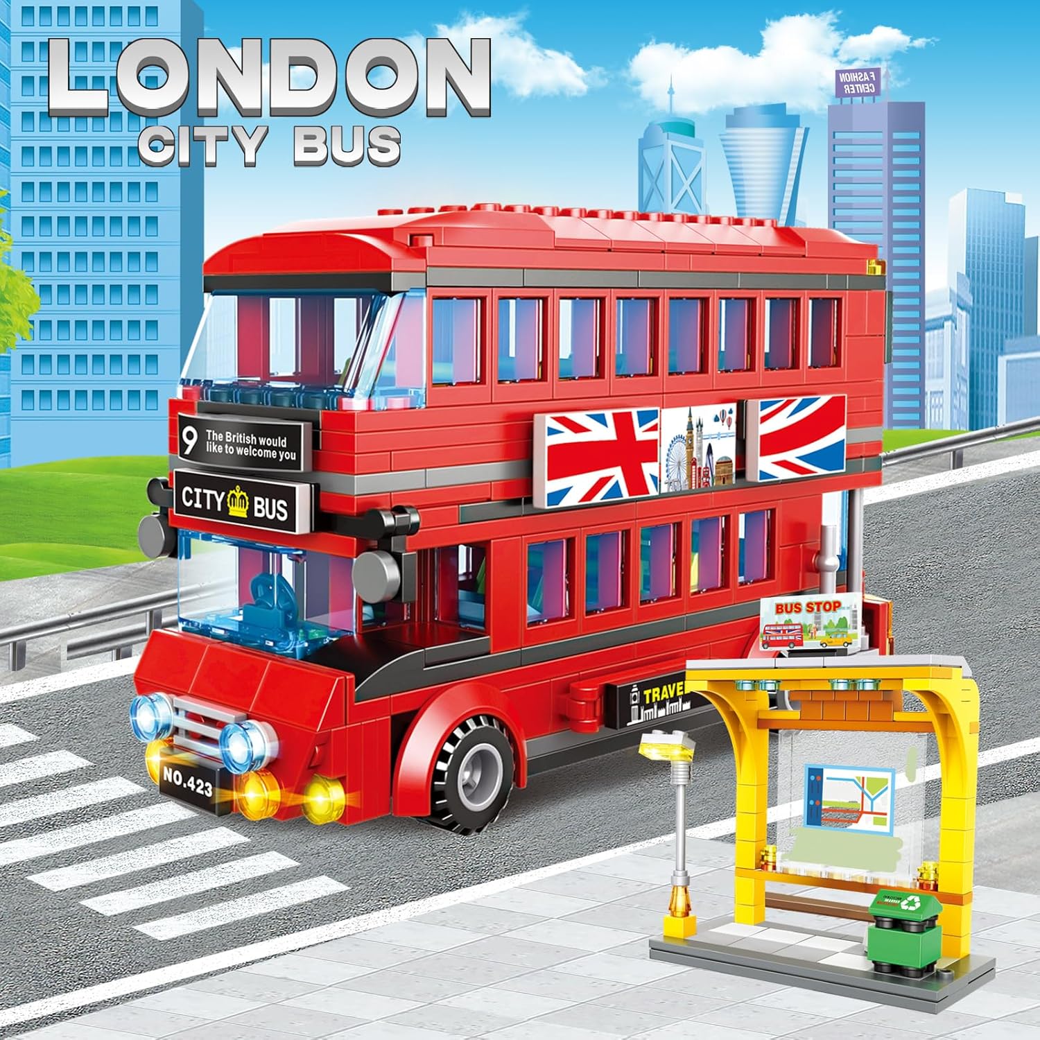 458PCS Set Bangunan Bus Tingka - Kids Toys London ulasan dan harga