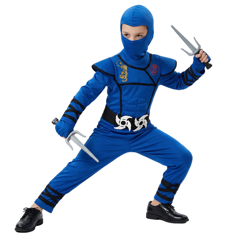 Kostum Ninja Hitam dan Biru un - Kids Toys Japan ulasan dan harga