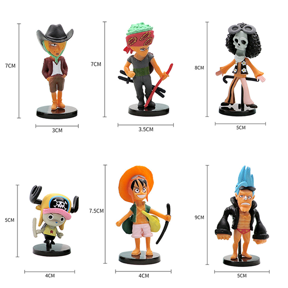 6 buah/set Anime One Piece Fig - Kids Toys Japan ulasan dan harga