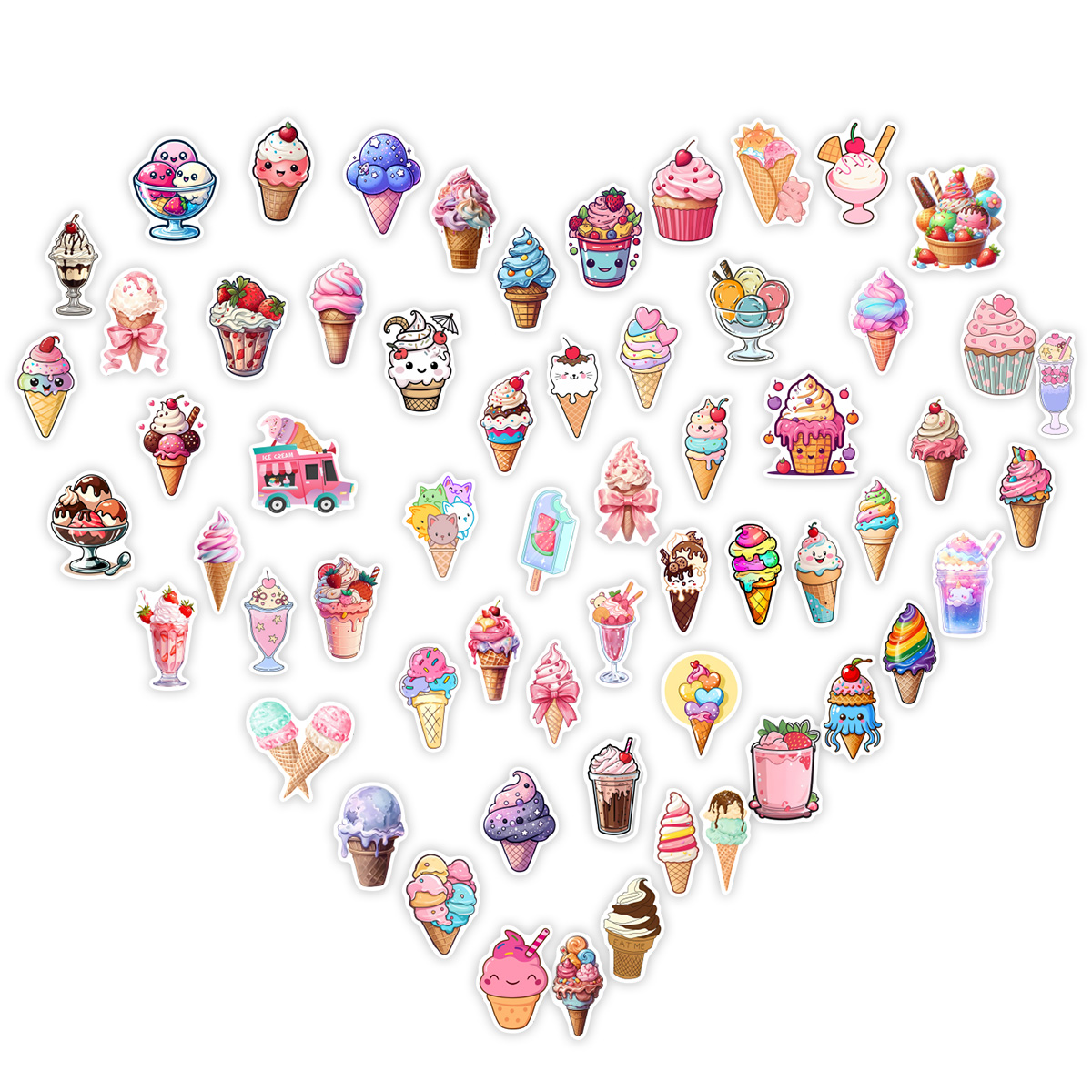 Stiker Es Krim Musim Panas Had - Kids Toys Laptop ulasan dan harga