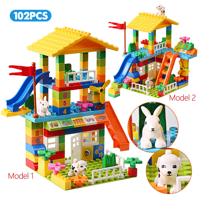 Blok Atap Partikel Besar Rumah - Marble Run Set ulasan dan harga
