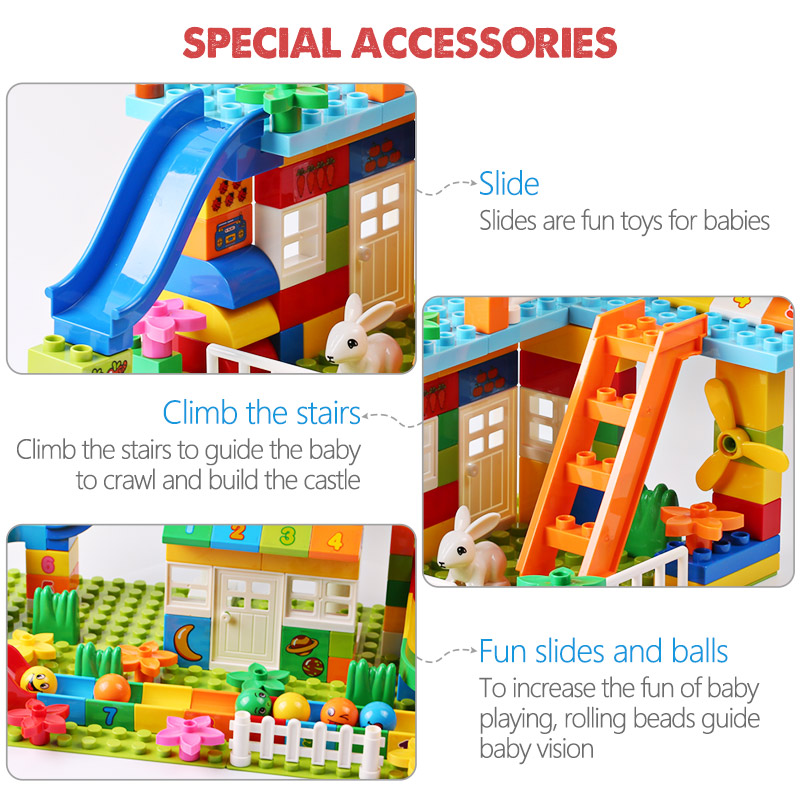 Blok Atap Partikel Besar Rumah - Marble Run Set ulasan dan harga