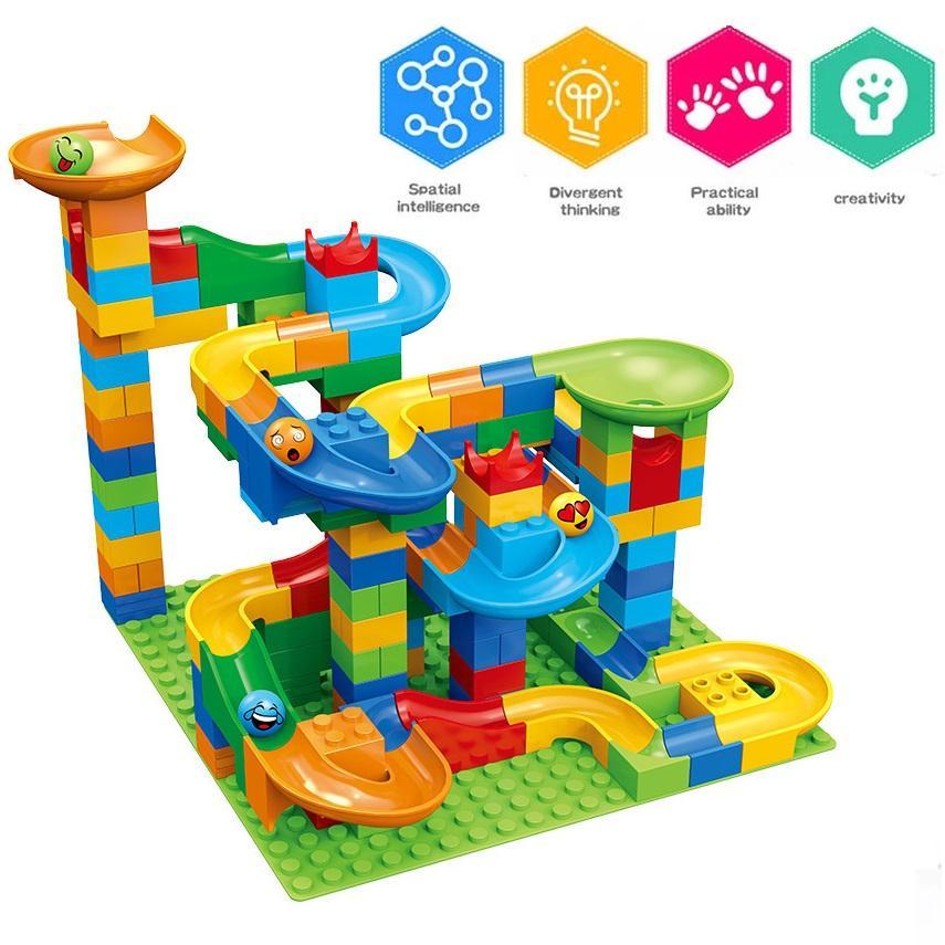Blok Rel Marmer Lari Balap Jal - Marble Run Set ulasan dan harga