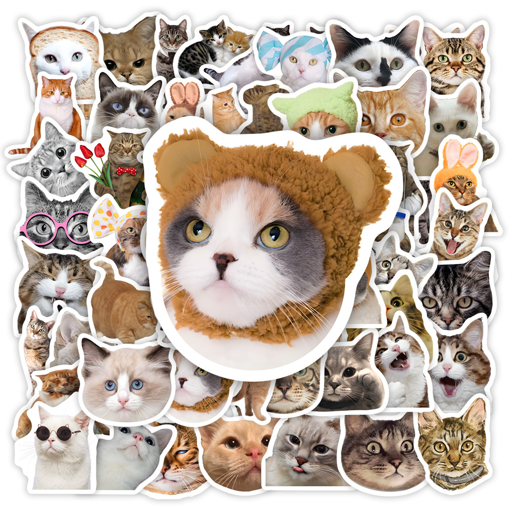 Stiker kucing lucu DIY hadiah  - Kids Toys Clipart ulasan dan harga