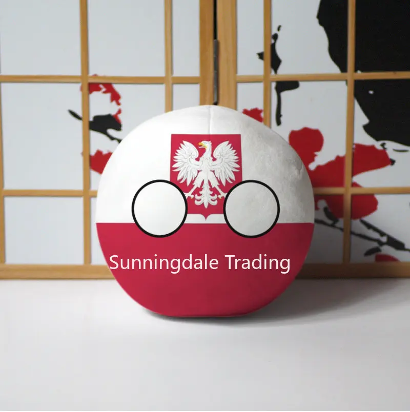 Boneka mainan mewah Polandball - Kids Toys Pakistan ulasan dan harga