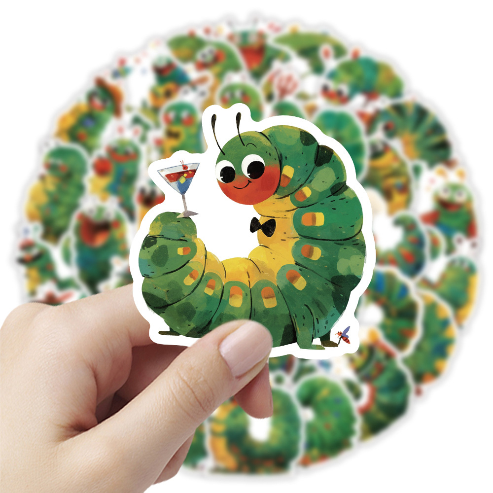 10/30/50 Buah Stiker Ulat Yang - Kids Toys Very ulasan dan harga