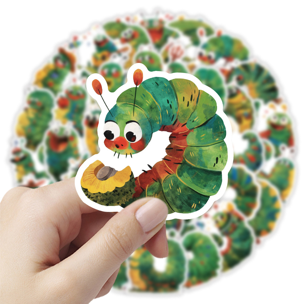 10/30/50 Buah Stiker Ulat Yang - Kids Toys Very ulasan dan harga