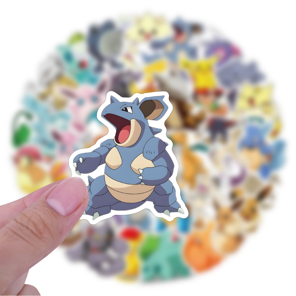 50/60 Buah Stiker Pokemon Anim - Kids Toys Laptop ulasan dan harga