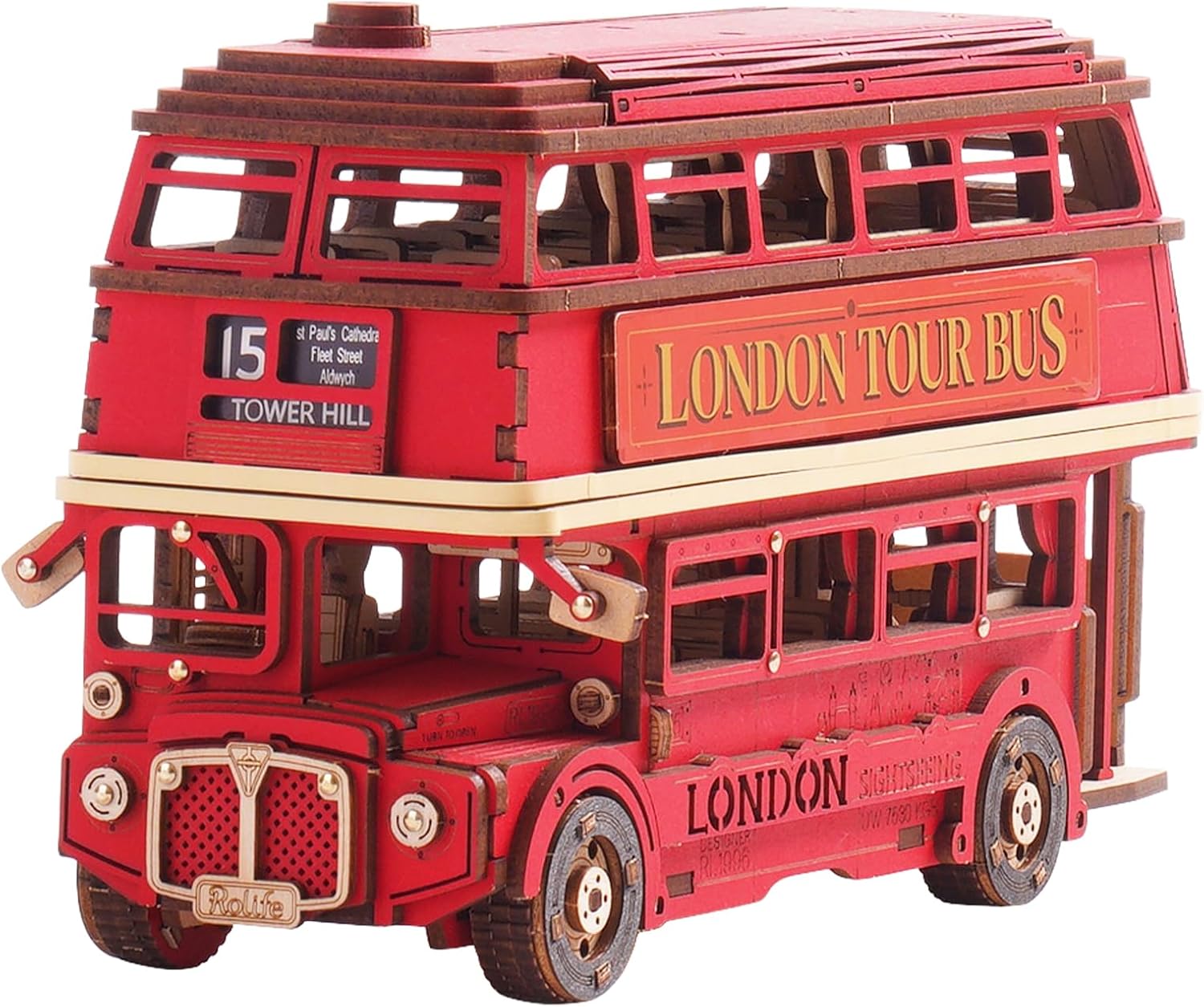 Robotime London Tour Bus Puzzl - Kids Toys London ulasan dan harga
