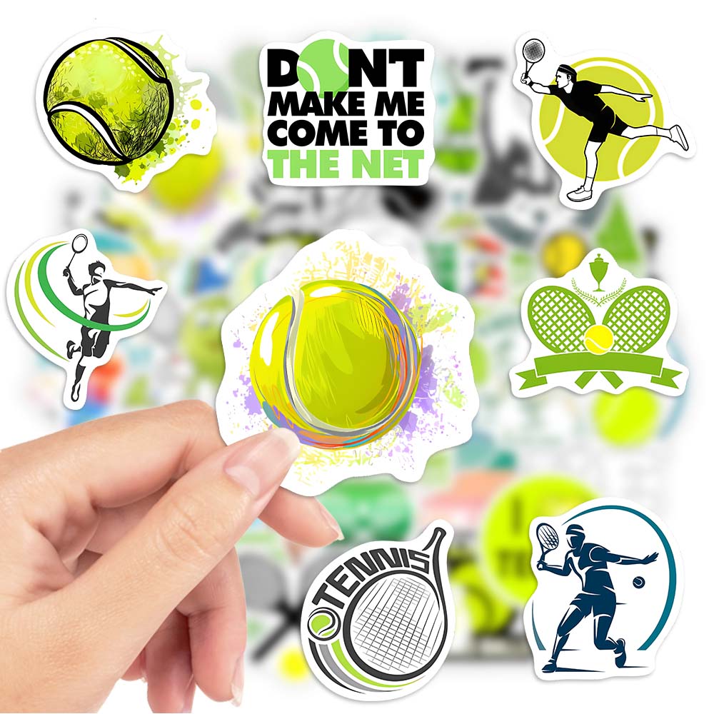 Stiker pecinta tema tenis DIY, - Kids Toys Laptop ulasan dan harga