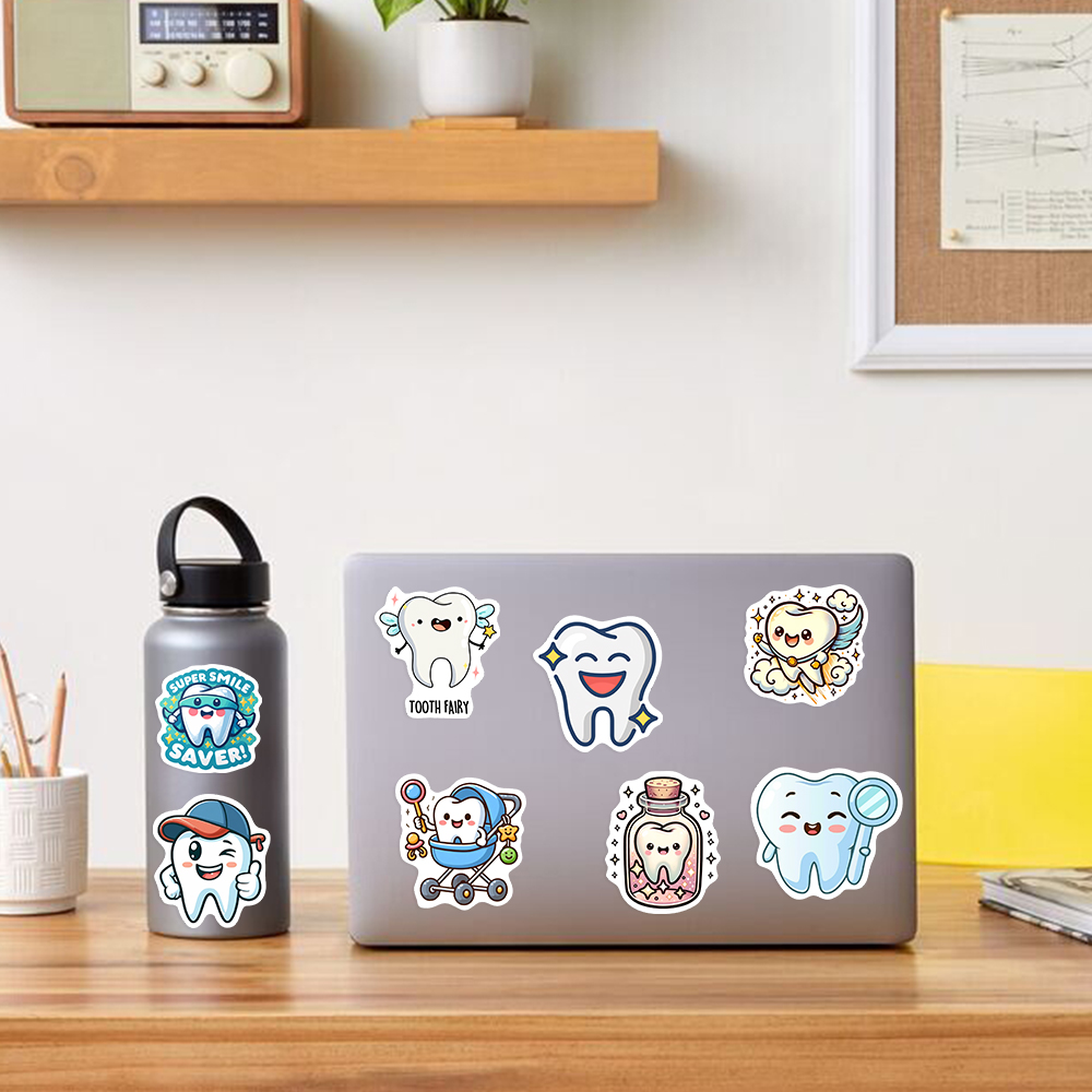 Stiker Gigi Kartun Menggemaska - Kids Toys Laptop ulasan dan harga