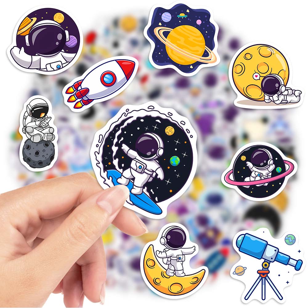 Stiker kartun astronot lucu lu - Kids Toys Laptop ulasan dan harga
