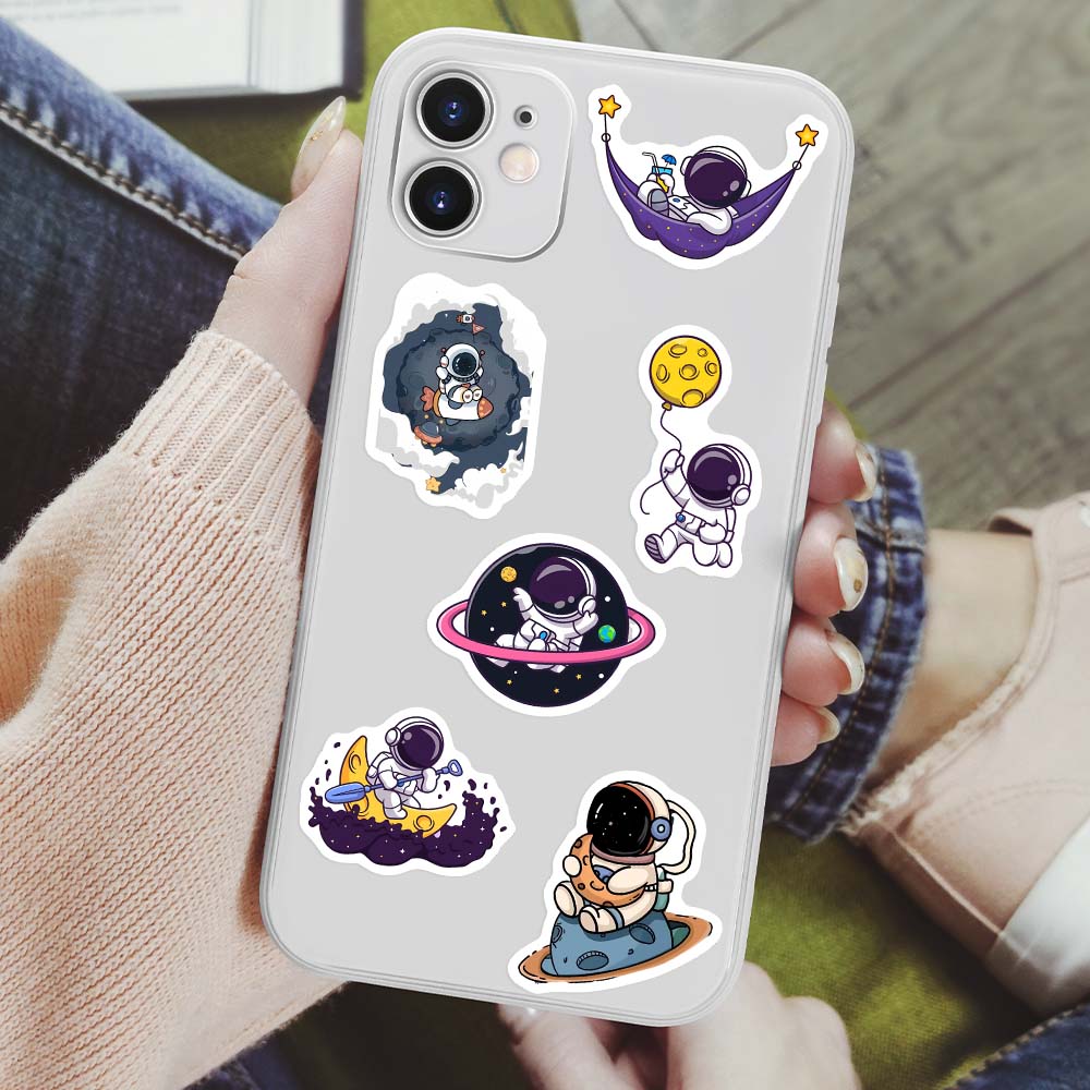 Stiker kartun astronot lucu lu - Kids Toys Laptop ulasan dan harga